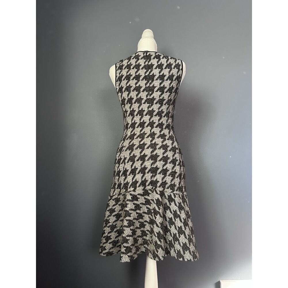 Theory Size 2 Houndstooth Nikay Dress Porter Check Classic Office Minimalist - Picture 4 of 8